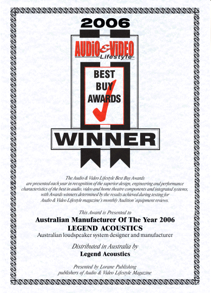 2006 Australian Manufacturer of the Year